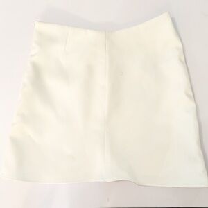 Keepsake White Satin Double Lined Thick Skirt